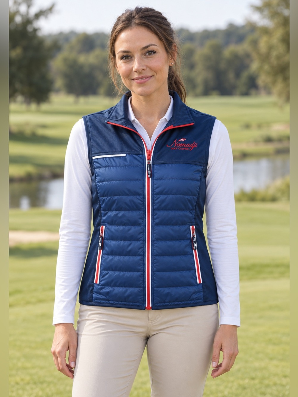 The Weather Co Nemadji Golf Course Quilted Golf Vest Women’s Small NWT